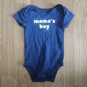 Okie Dokie Navy 'Mama's Boy' Bodysuit
